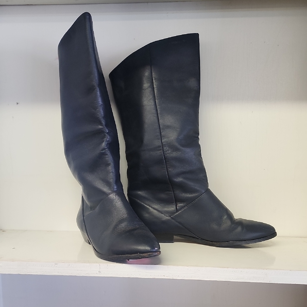 Women's Black Leather Boots